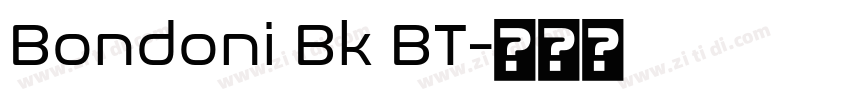 Bondoni Bk BT字体转换